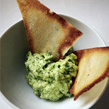 Paleo Tortilla Chips and Avocado Lime Dip