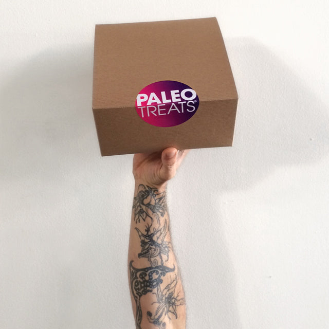 Gift box of vegan cakes.