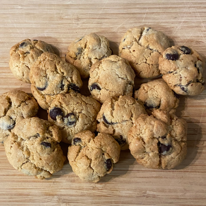 Paleo cookie dough freshly baked gf cookies by Paleo Treats.