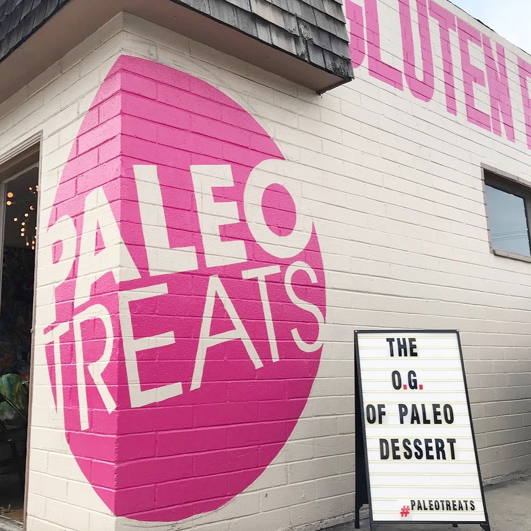 The side of the paleo treats building on 30th st in san diego.