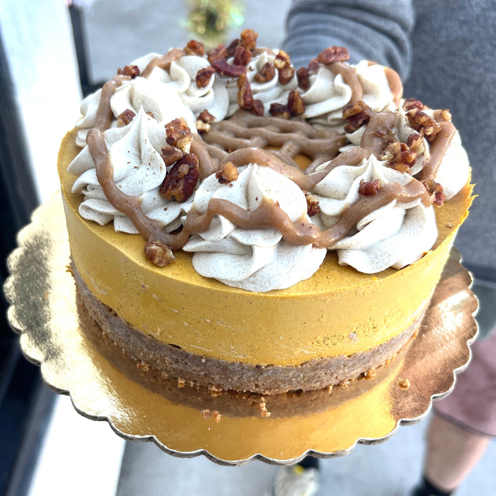 Vegan gf cake pumpkin cake by Paleo Treats.