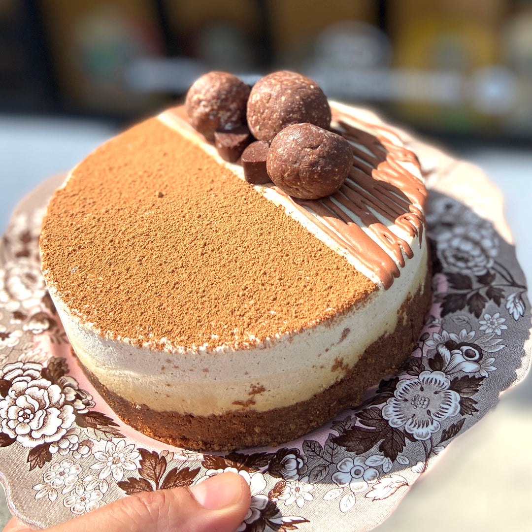 Vegan gf cake tiramisu dairy fre by Paleo Treats.
