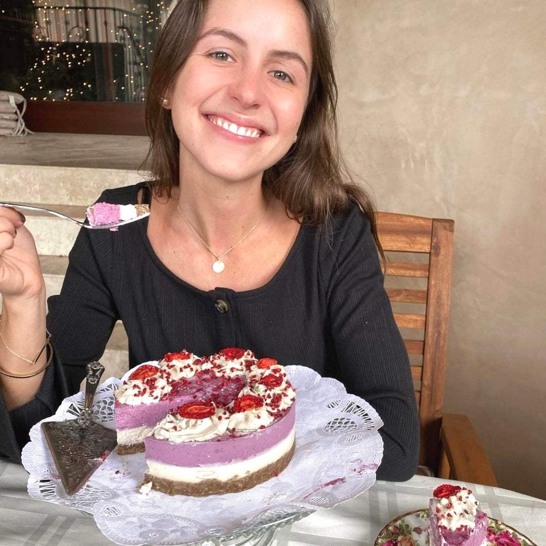 Vegan gf cake with no cane sugar by Paleo Treats.