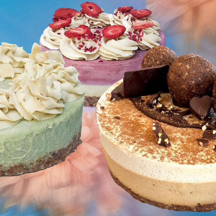 Vegan gf cakes group of birthday cakes for sale by Paleo Treats.