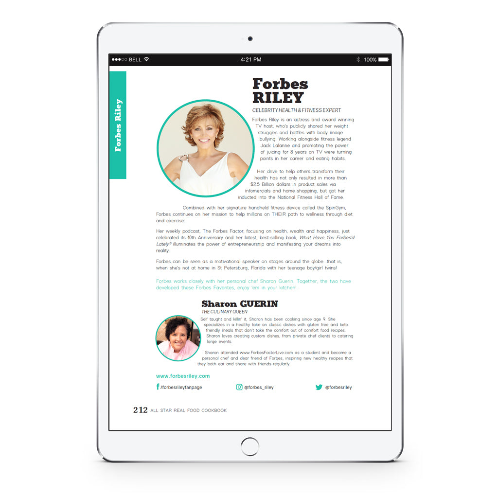 All Star Real Food Cookbook, E-Book