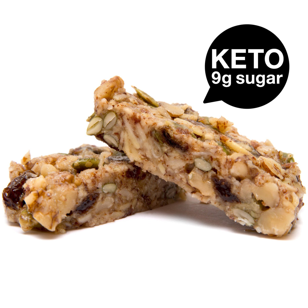 This is a Mustang Bar from Paleo Treats, it's a Paleo and keto cookie with just 9g of sugar and 12 net carbs.  A safe and appropriate dessert for people on the keto diet or the Paleo diet.