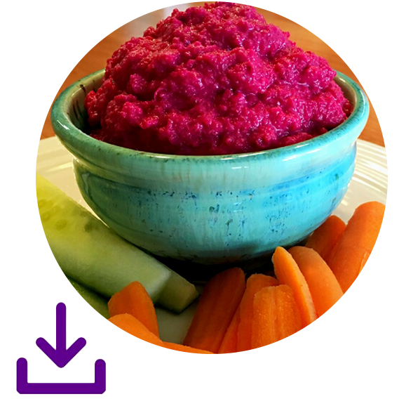 Paleo hummus made with beets