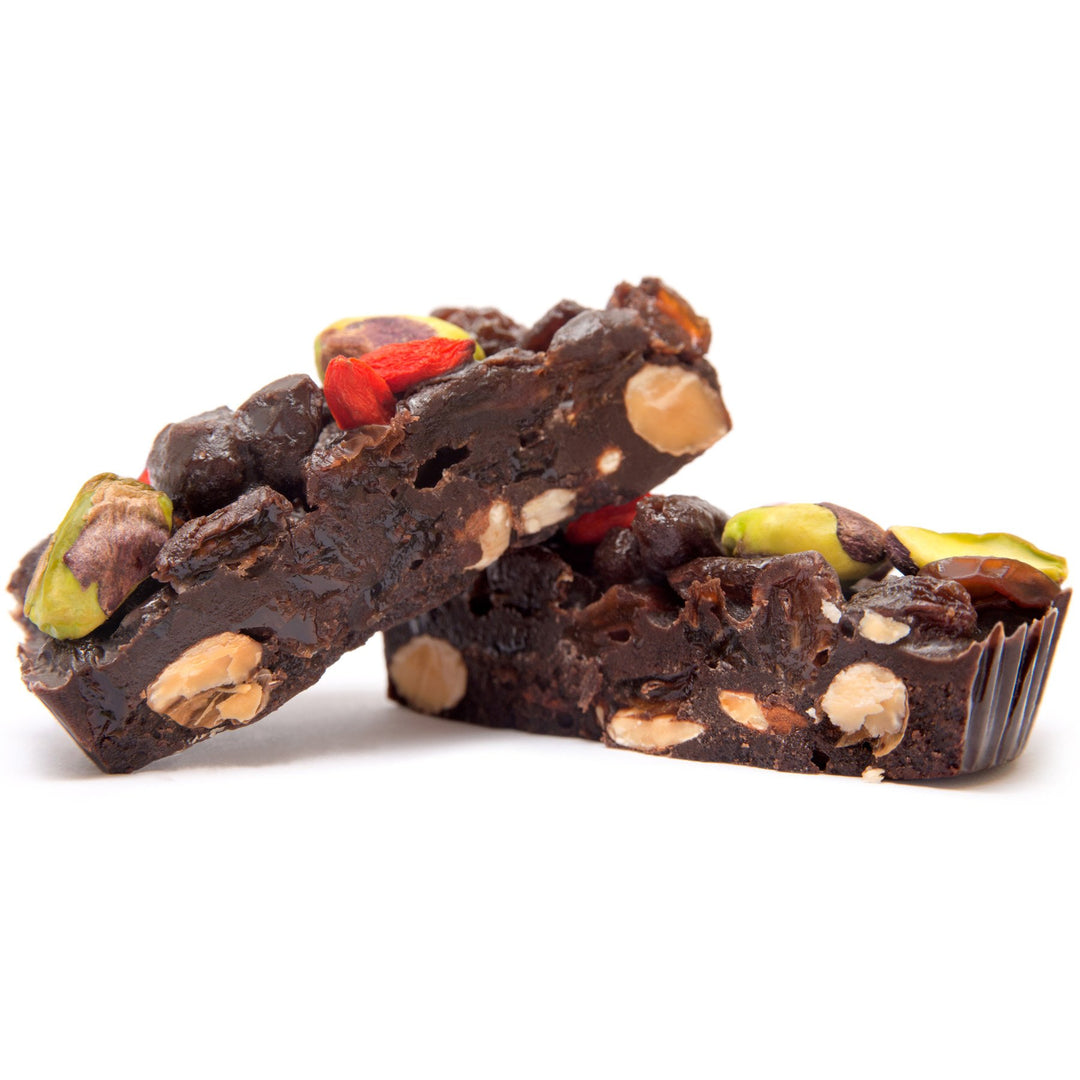 Side view of a Paleo Chocolate bar, one of the original paleo desserts.